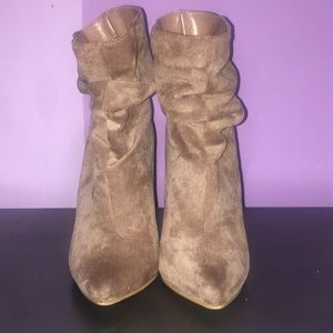 Slouchy suede ankle boots